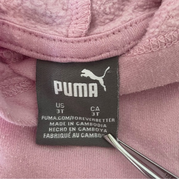 Puma Pink Hoodie Sweatshirt and Joggers Matching Set - Picture 5 of 10